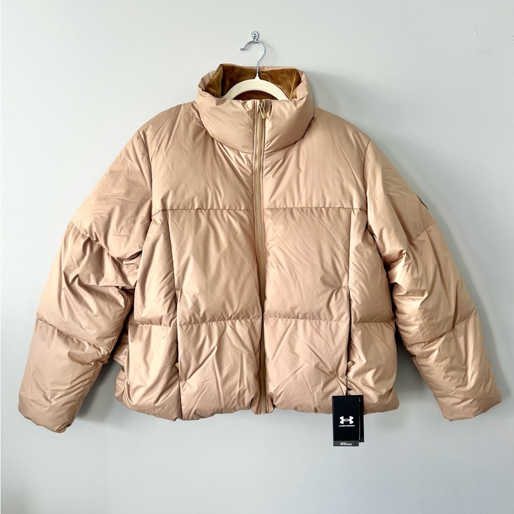 Under Armour Limitless Down Puffer Jacket - Tan (NWT)